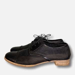 Jil Sander perforated leather oxford shoes